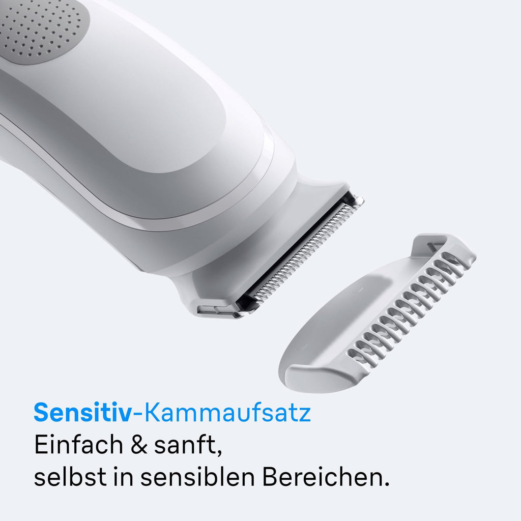 Bodygroomer Series 3, Elektrischer Körperrasierer Herren mit 3 Zubehörteile, BG3530, Grau