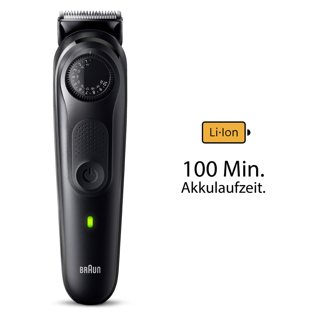 Barttrimmer Series 5, Elektrischer Bartschneider Herren mit 5 Zubehörteile, BT5430, Schwarz