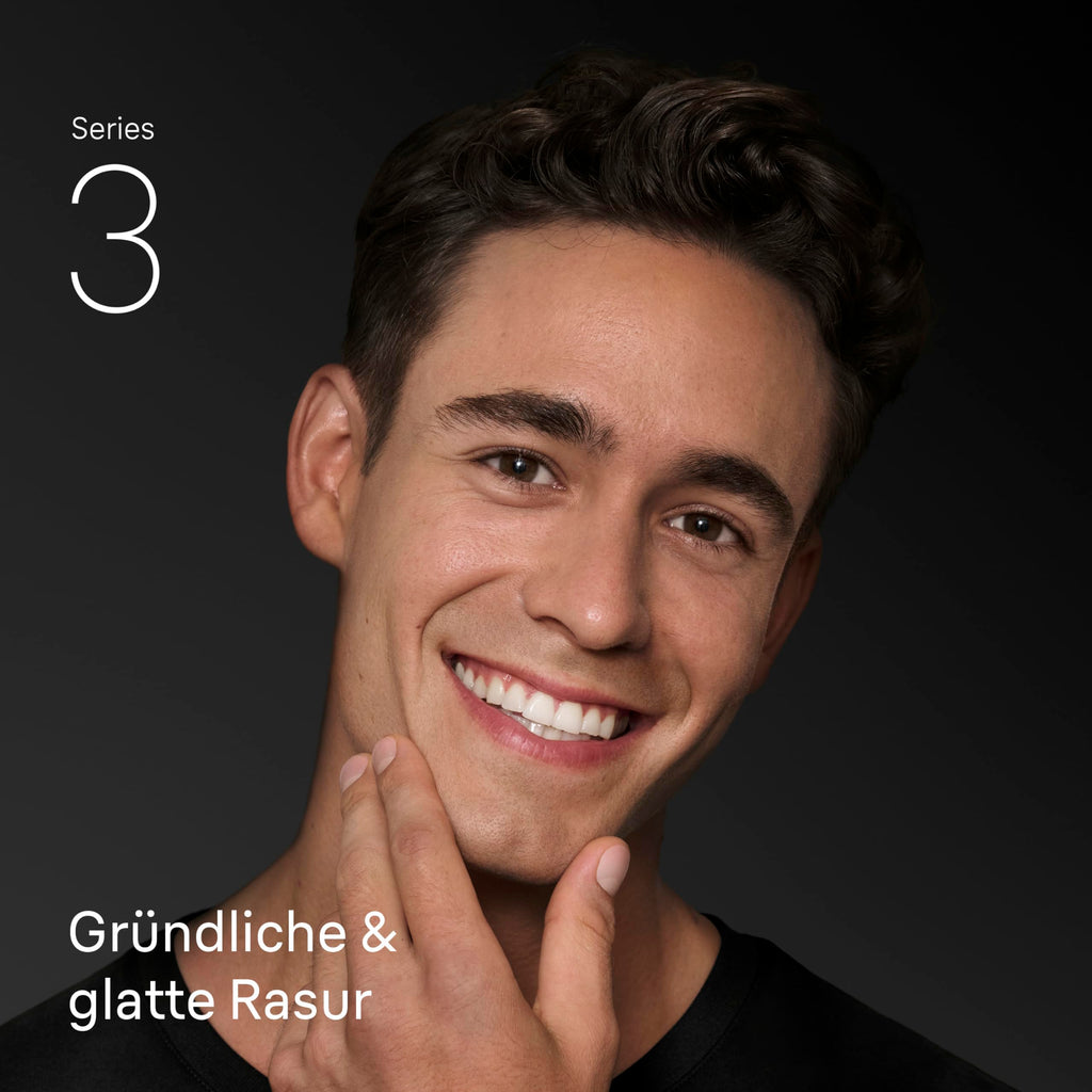 Series 3 Elektrorasierer Herren – Rasierapparat mit 3 Flexiblen Klingen – 300s, Grau