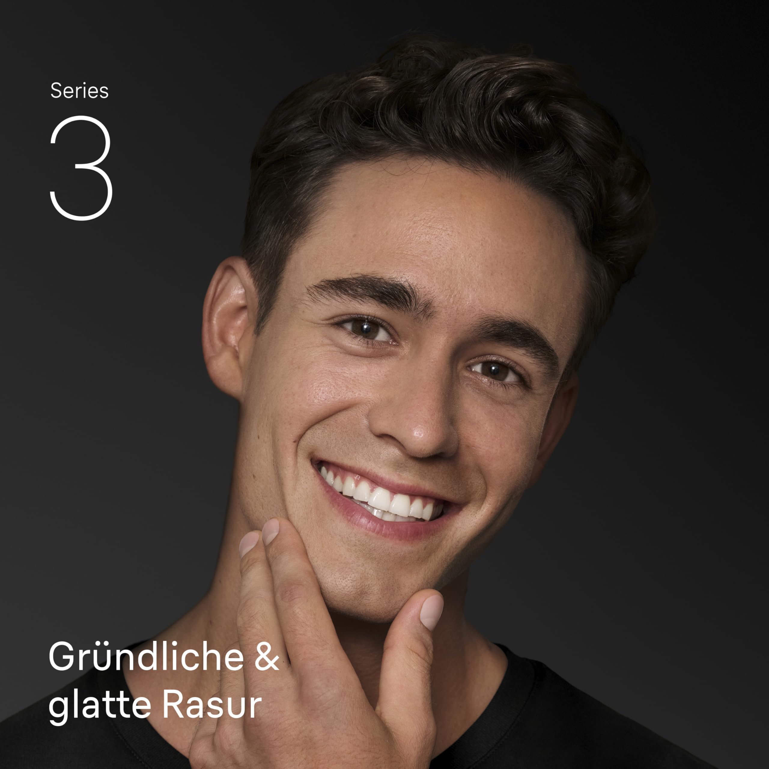 Series 3 Elektrorasierer Herren – Rasierapparat mit 3 Flexiblen Klingen – 300s, Grau