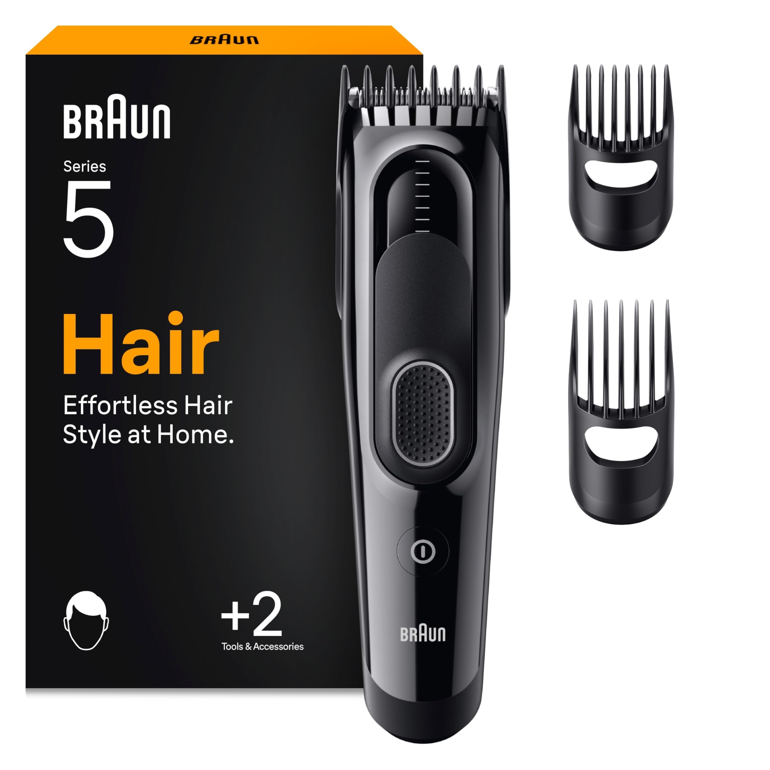 Haarschneider Series 5, Haarschneidemaschine und Rasierapparat für Herren, Haartrimmer mit Ultrascharfe Klingen, HC5530, Schwarz
