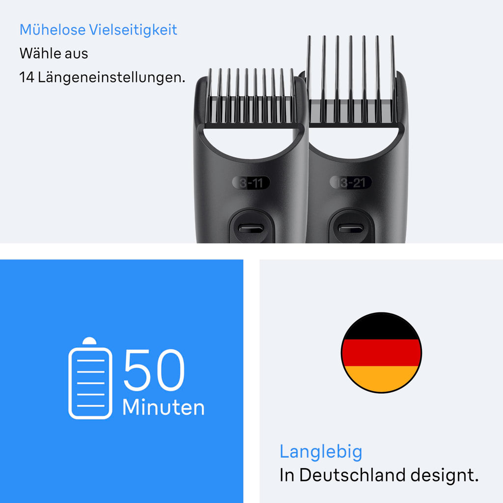 All-In-One Trimmer-Set 3, 6-in-1 Multigroom, Barttrimmer, MGK3420, Schwarz