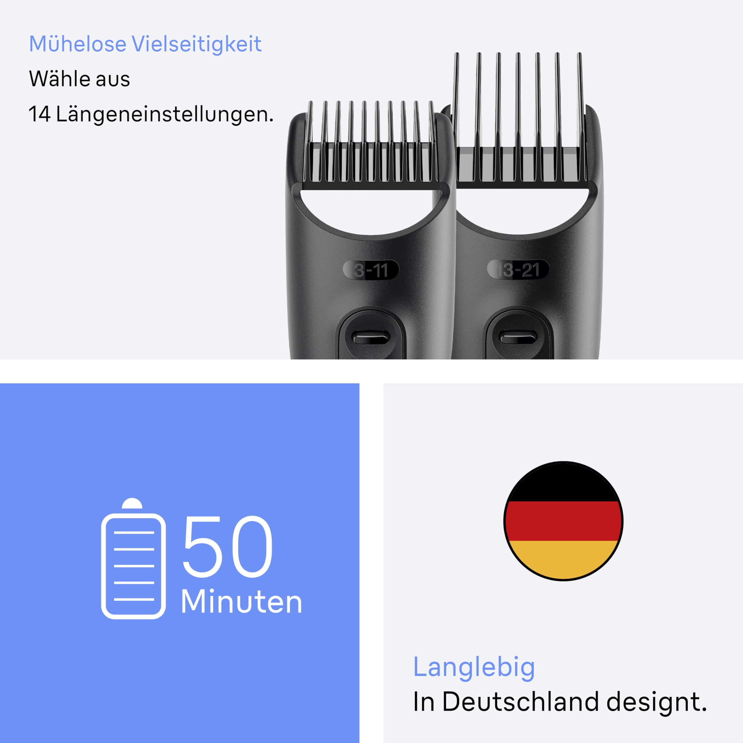 All-In-One Trimmer-Set 3, 6-in-1 Multigroom, Barttrimmer, MGK3420, Schwarz