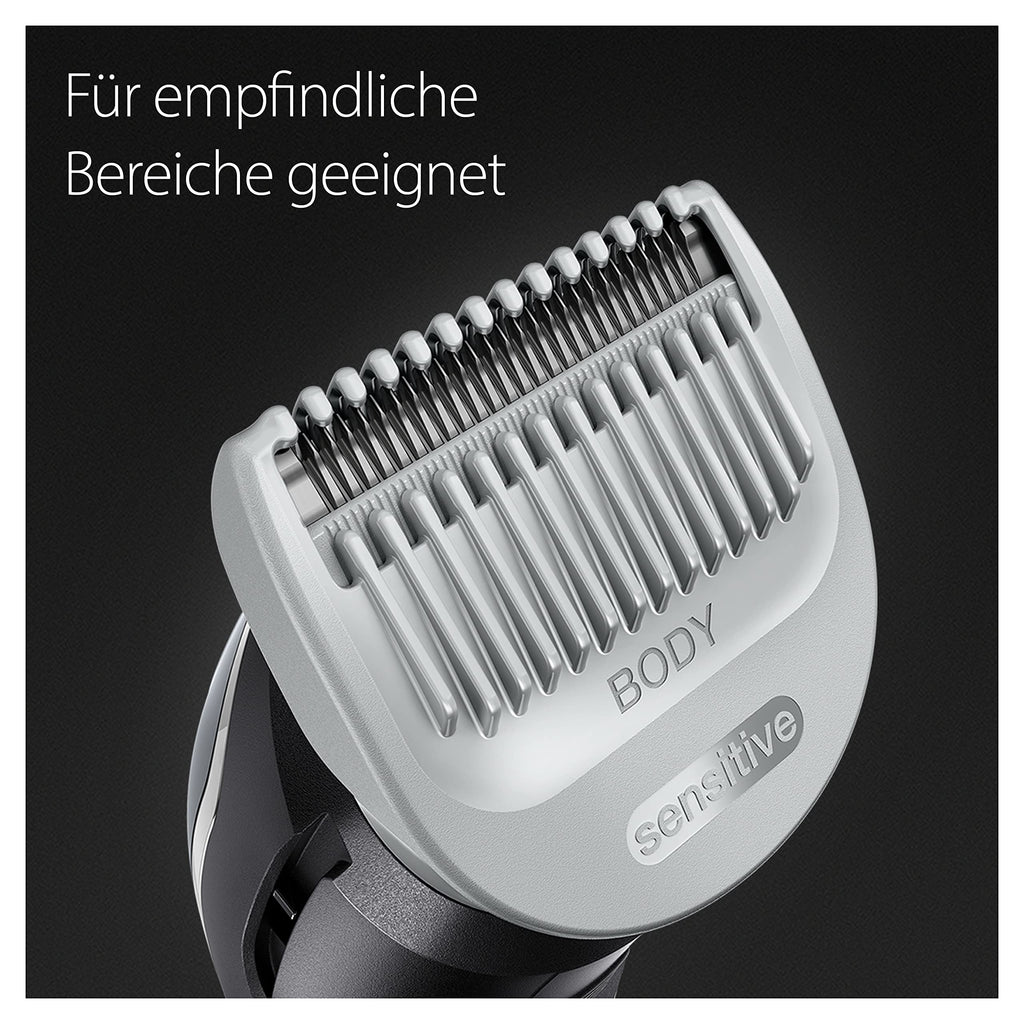 Bodygroomer Series 5, Elektrischer Körperrasierer Herren mit 3 Zubehörteile, BG5350, Grau