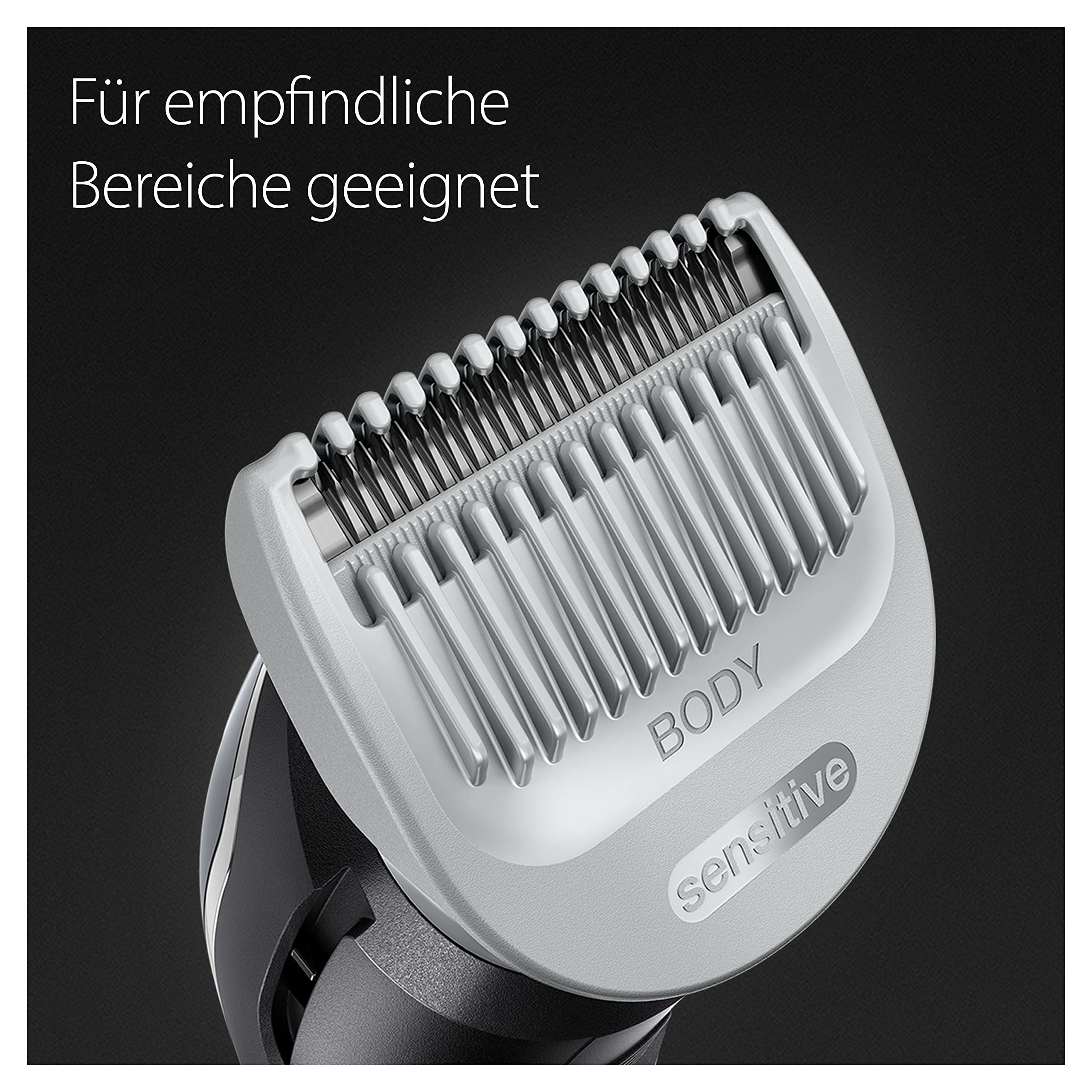 Bodygroomer Series 5, Elektrischer Körperrasierer Herren mit 3 Zubehörteile, BG5350, Grau