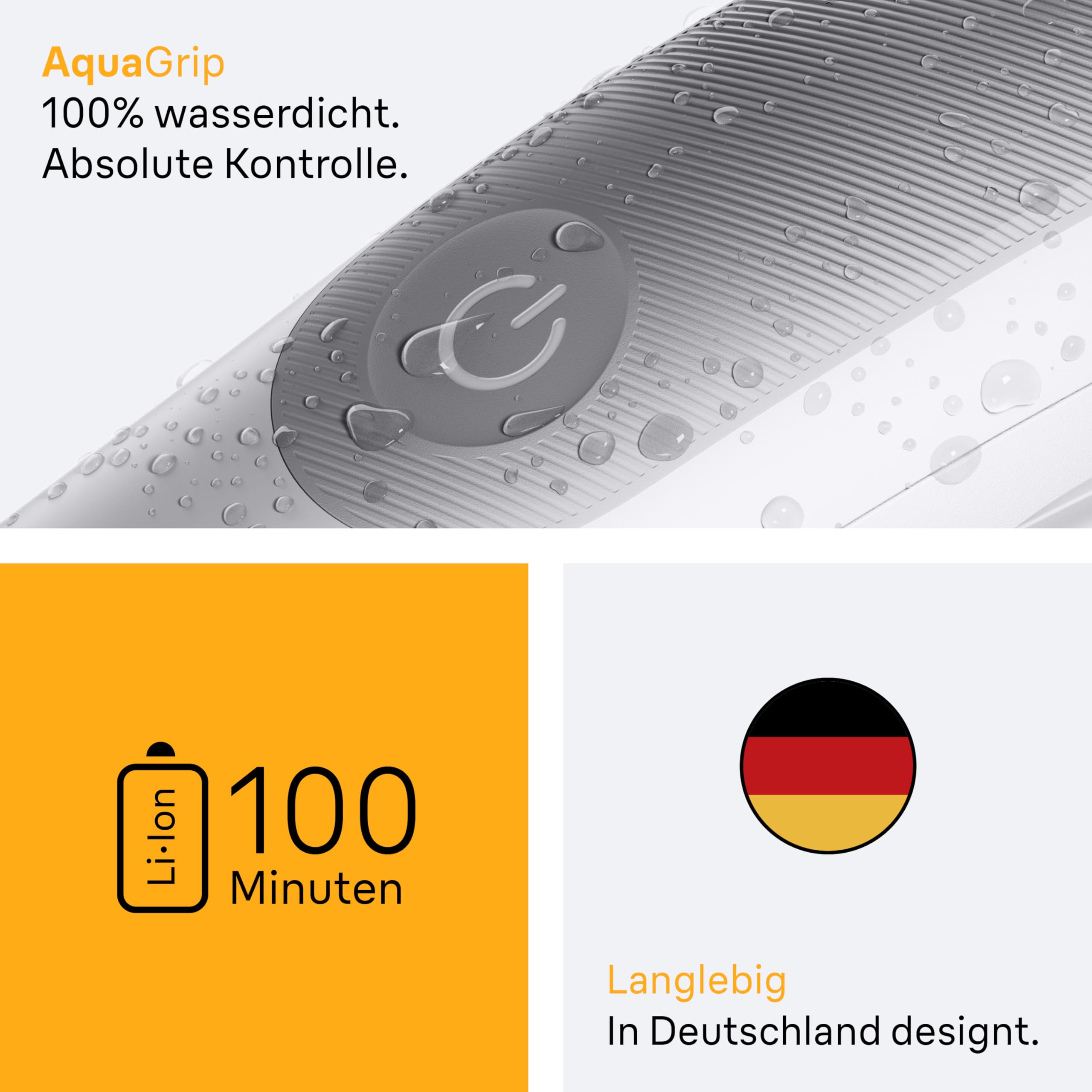 Bodygroomer Series 5, Elektrischer Körperrasierer Herren mit 2 Zubehörteile, BG5500, Grau