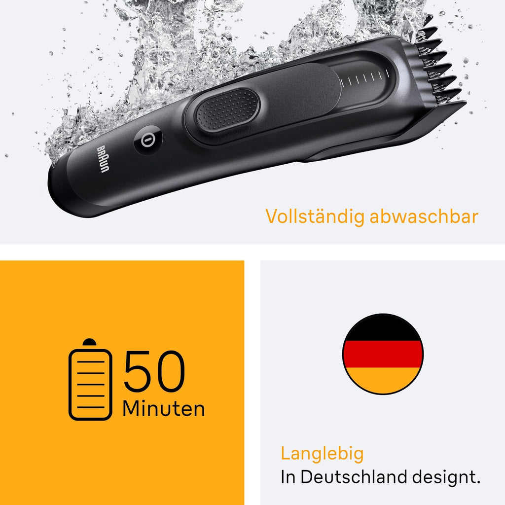 Haarschneider Series 5, Haarschneidemaschine und Rasierapparat für Herren, Haartrimmer mit Ultrascharfe Klingen, HC5530, Schwarz