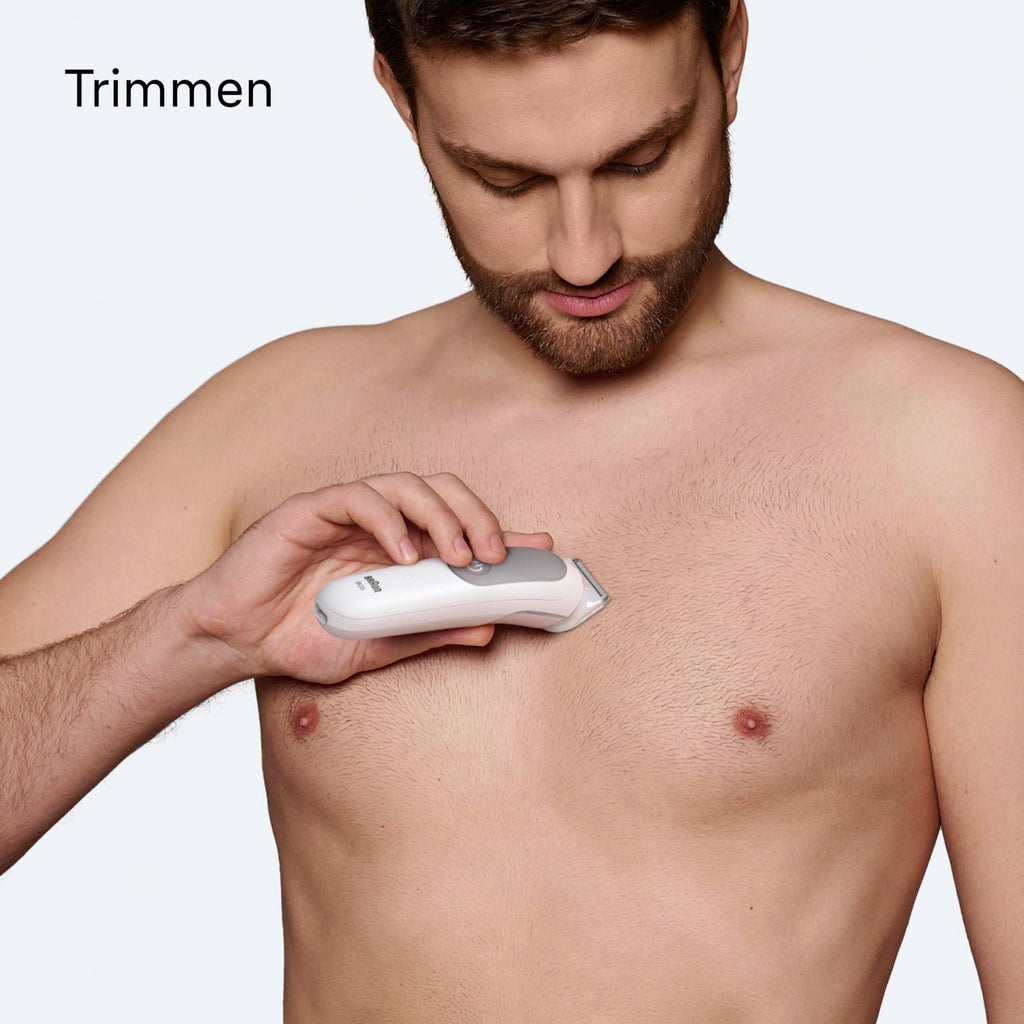 Bodygroomer Series 5, Elektrischer Körperrasierer Herren mit 2 Zubehörteile, BG5500, Grau