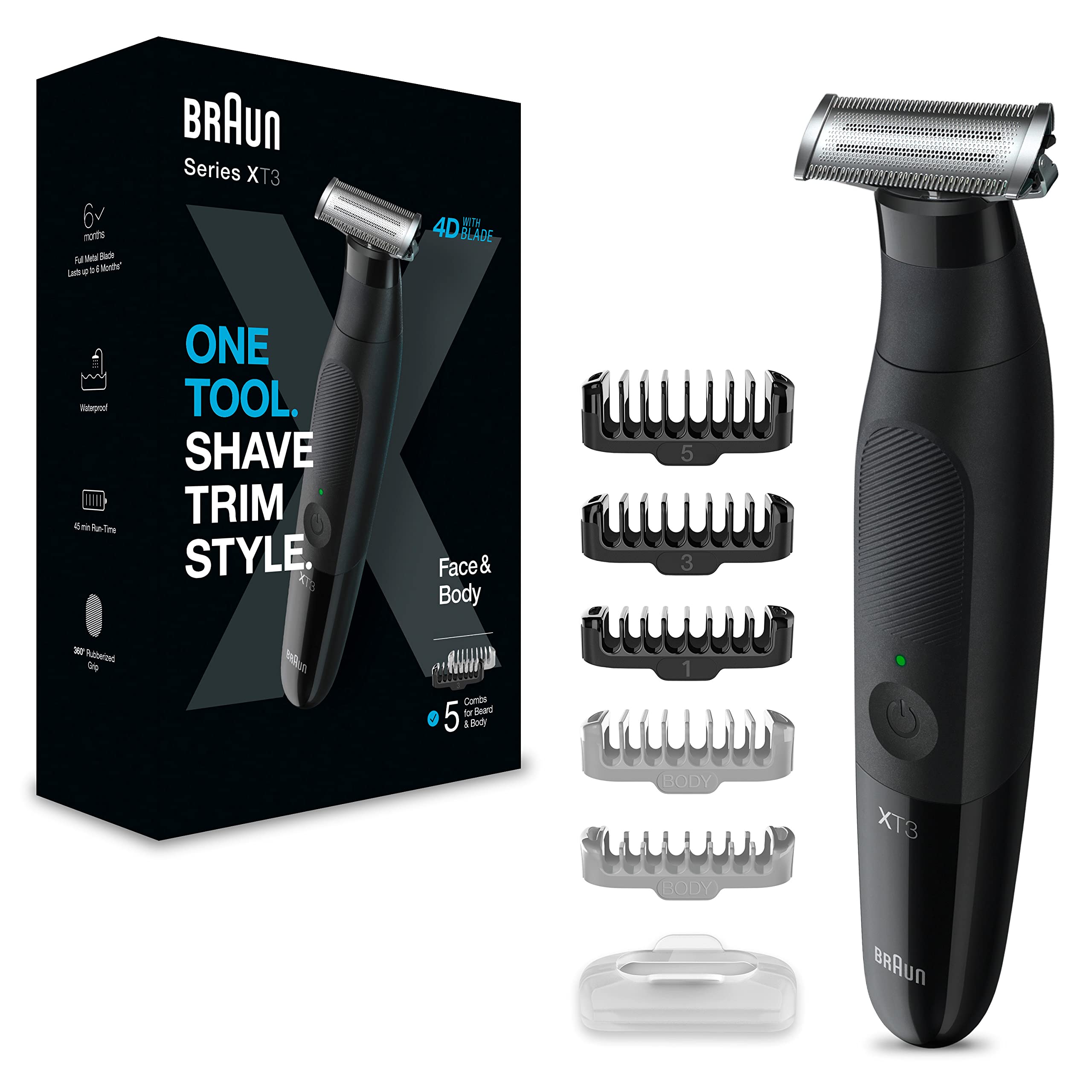 Series X All-in-One Barttrimmer/Bodygroomer/Elektrorasierer Herren/Haarschneidemaschine, XT3200