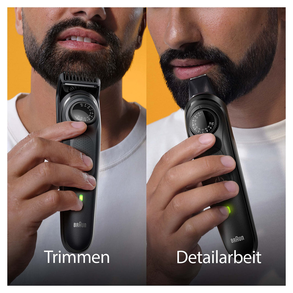 Barttrimmer Series 5, Elektrischer Bartschneider Herren mit 5 Zubehörteile, BT5430, Schwarz