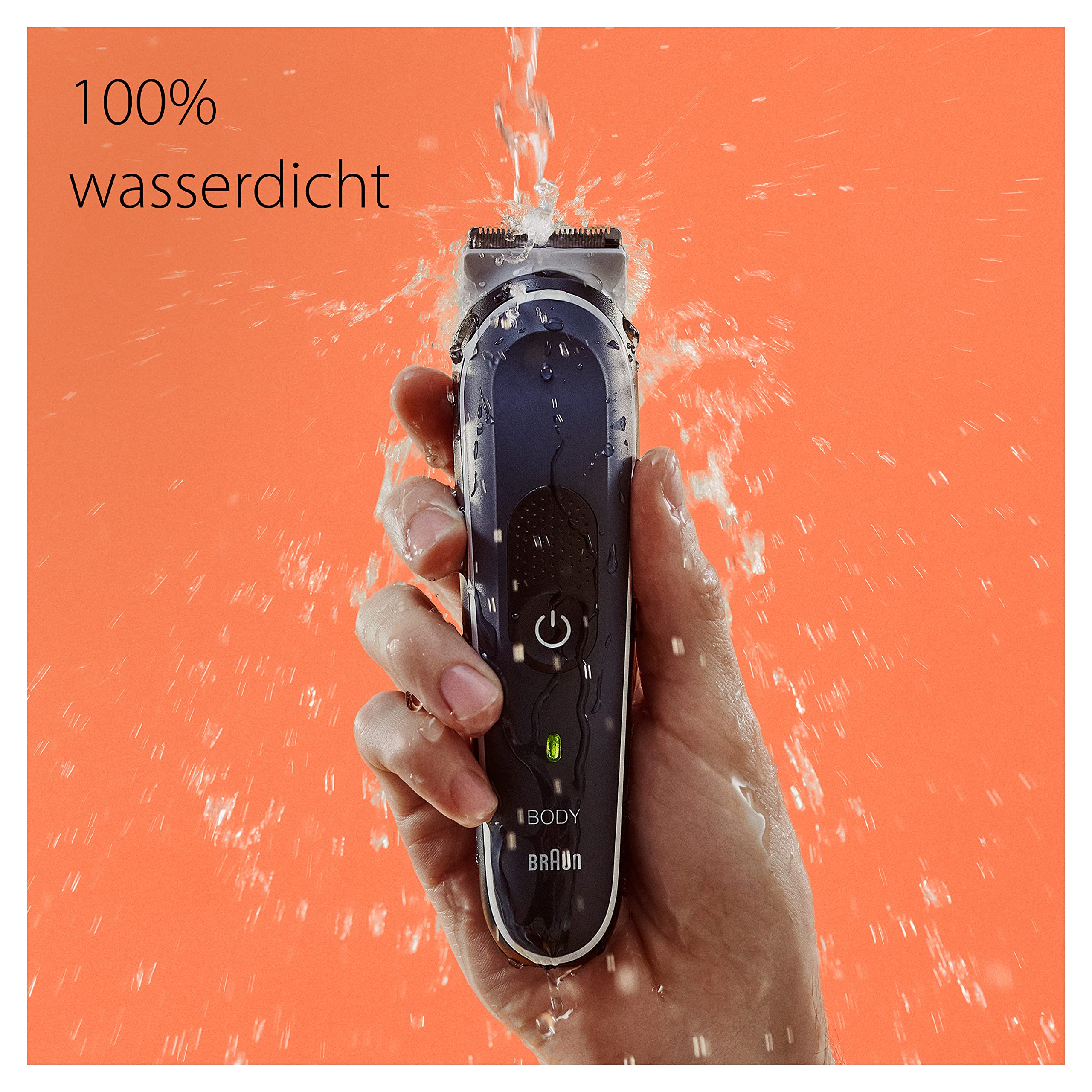 Bodygroomer Series 5, Elektrischer Körperrasierer Herren mit 3 Zubehörteile, BG5350, Grau